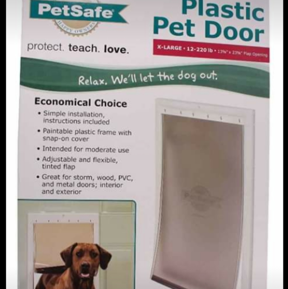 Petsafe xlg dog door up to 220 pounds